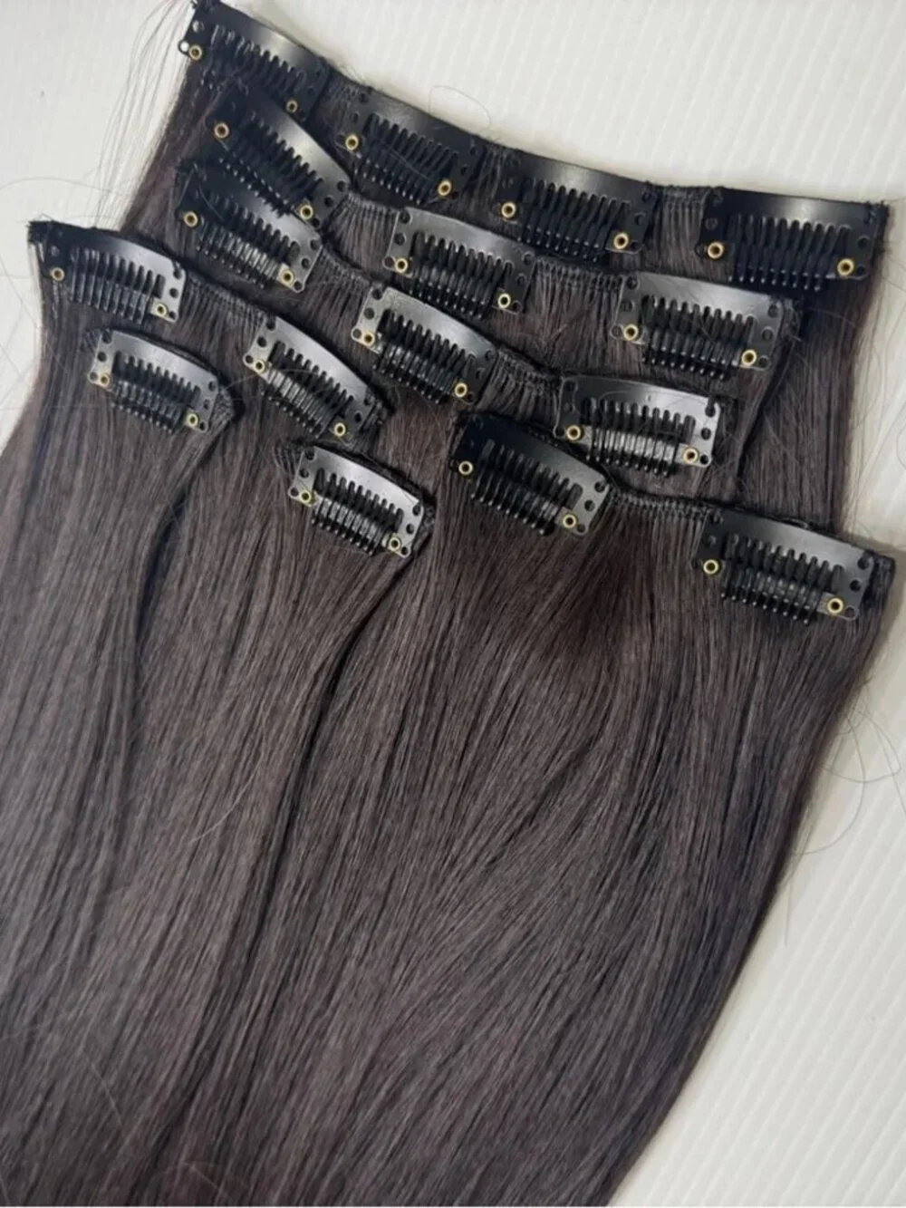 22” Clip-In Extensions Long Straight Soft, Full & Natural Look